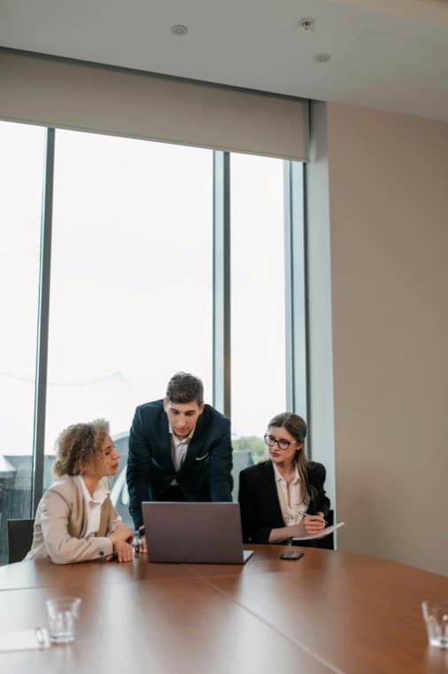 People meeting around a table